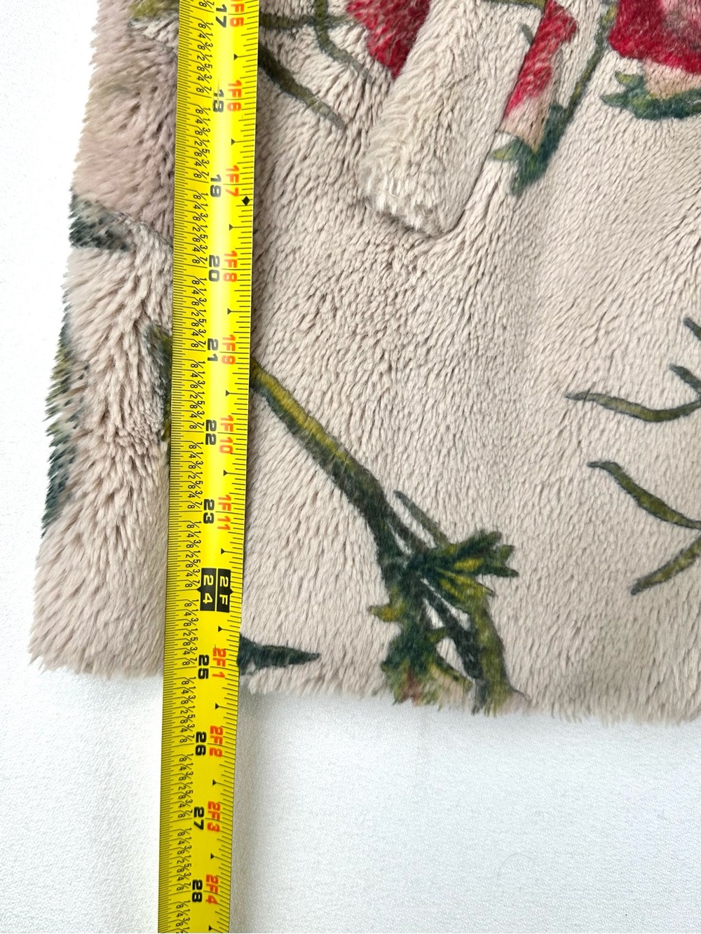 Hutch Anthropologie Florita Faux Fur Floral Zip Up Coat - Picture 12 of 12